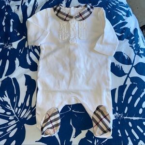 Pyjama rompers 1 / 3 months white Burberry